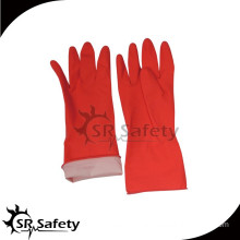 SRSAFETY cotton liner dipping latex coated gloves scrubbing glove made in China